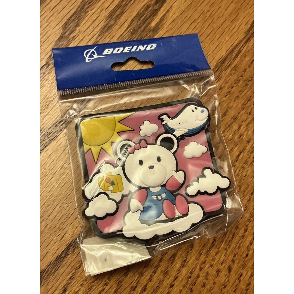 Boeing Animated Bear Travel Magnet New‎ In Package